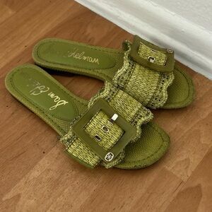Sam Edelman Green Buckle Sandals